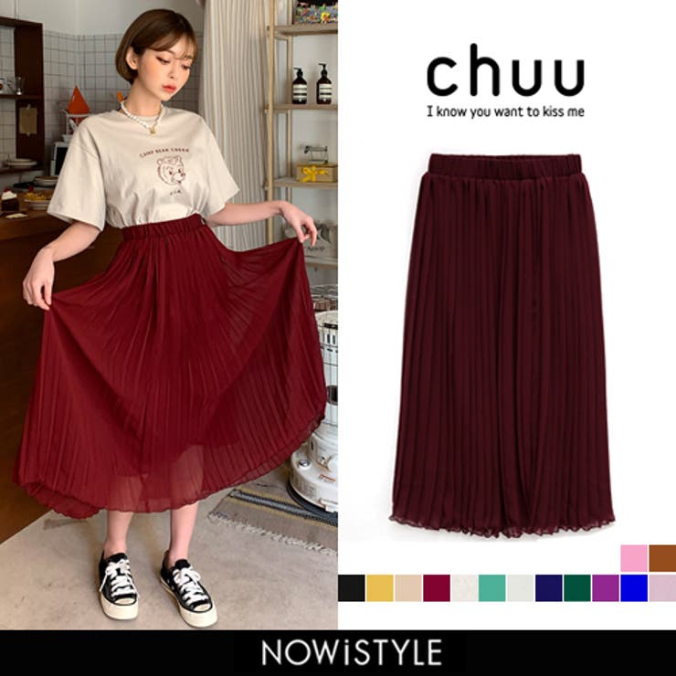 Chuuプリーツロングスカート韓国 韓国ファッション スカート 品番 Nwiw 3rd Spring サードスプリング のレディースファッション通販 Shoplist ショップリスト