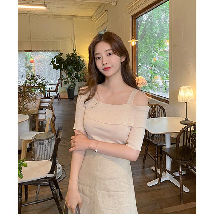 Chuuストラップサマーニット 韓国 韓国ファッション 品番 Nwiw 3rd Spring サードスプリング のレディースファッション 通販 Shoplist ショップリスト