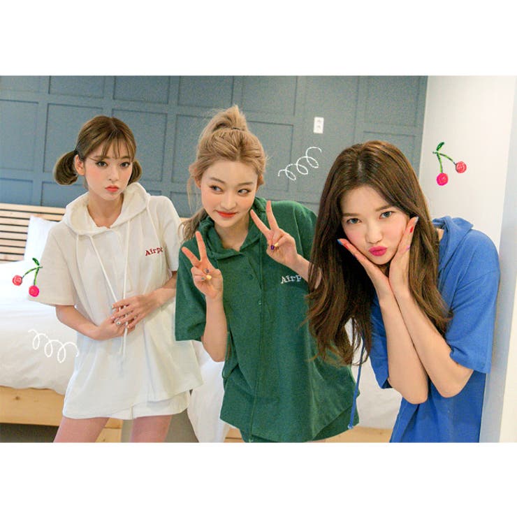 CHUU楽ちんがいいのセットアップ韓国韓国ファッション パジャマ ルームウェア