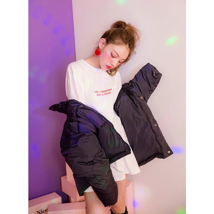 CHUUstrawberry milk ダウン韓国韓国ファッション[品番