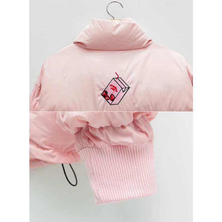 CHUUstrawberry milk ダウン韓国韓国ファッション[品番