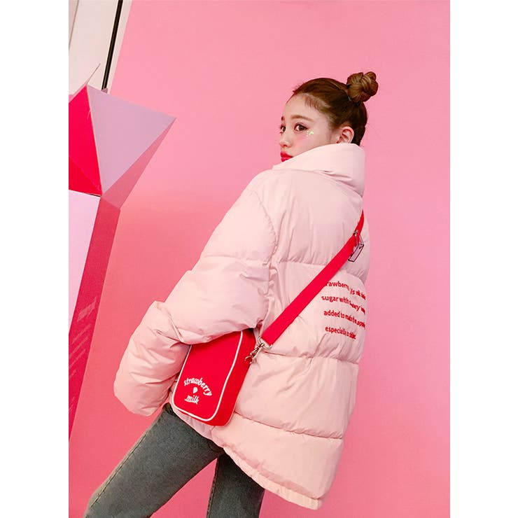 CHUUstrawberry milk ダウン韓国韓国ファッション[品番
