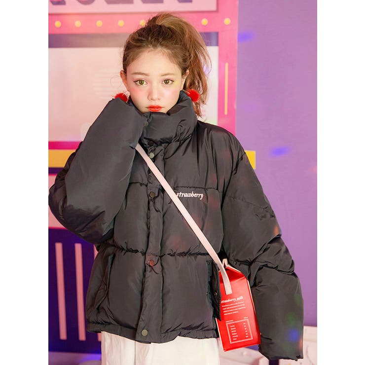 CHUUstrawberry milk ダウン韓国韓国ファッション[品番