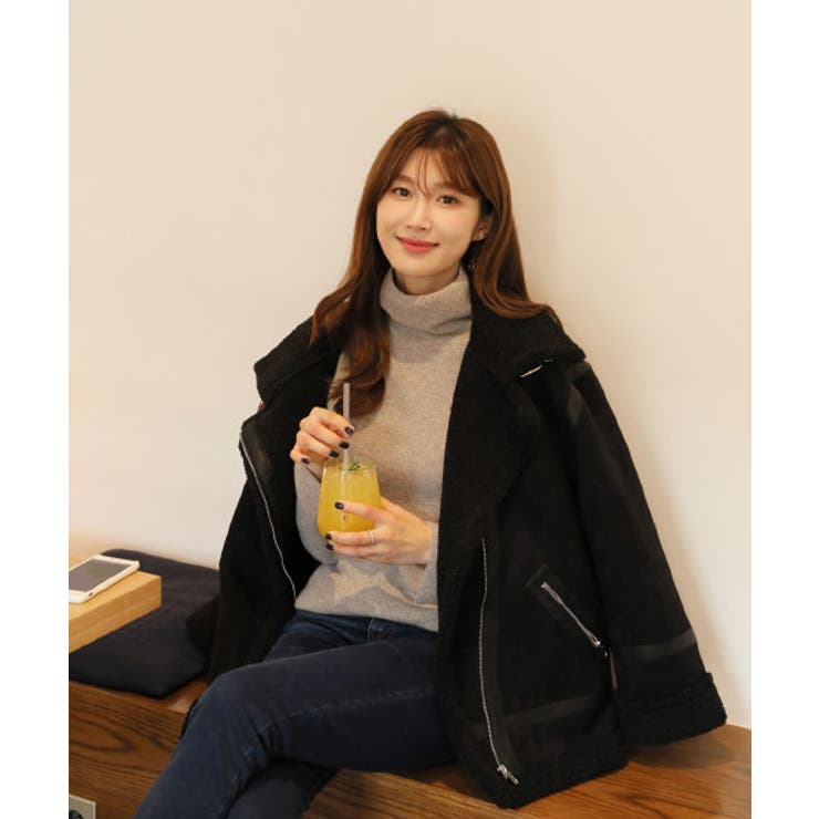 CLICK&FUNNYムスタンコート韓国韓国ファッション コート