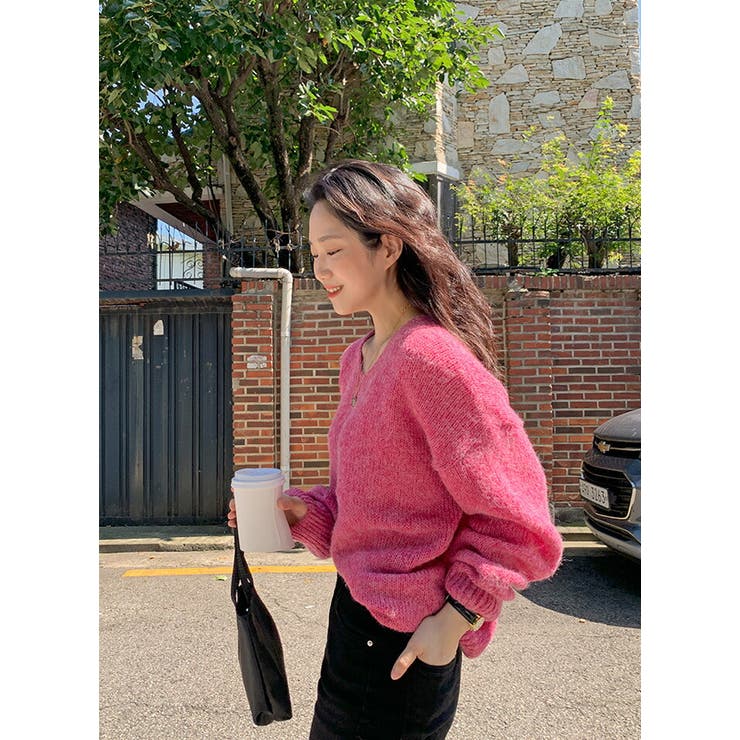From Beginningふんわりvネックルーズニット韓国 韓国ファッション 品番 Nwiw 3rd Spring サードスプリング のレディースファッション通販 Shoplist ショップリスト