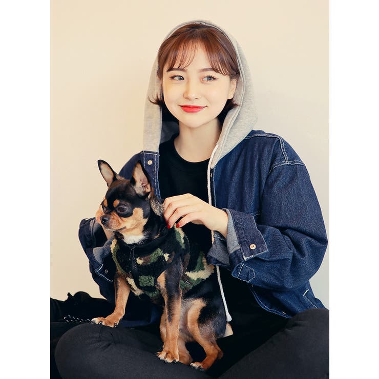 HOTPING(ホッピング)フードデニムジャケット韓国 韓国ファッション