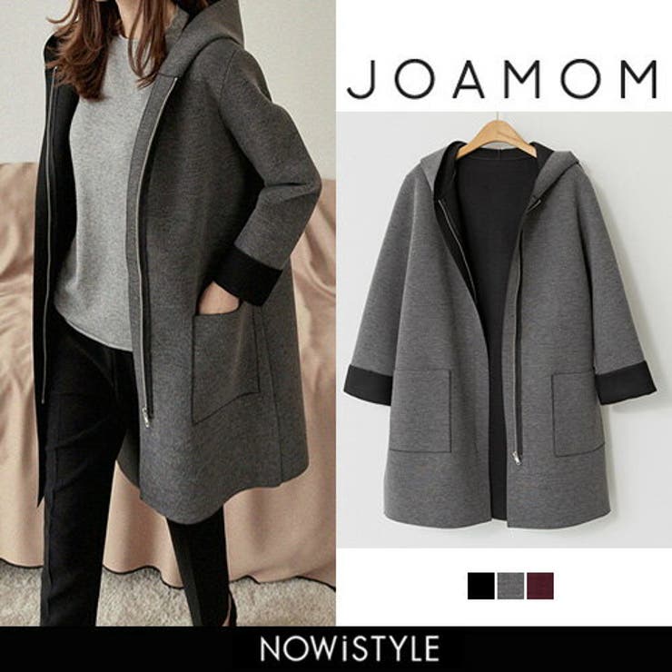 JOAMOMネオプレンフードジャケット韓国 韓国ファッション アウター[品番：NWIW0004613]｜3rd Spring（サードスプリング