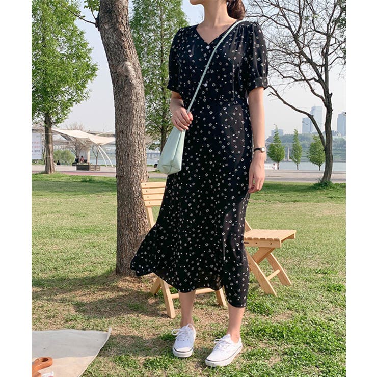Cherrykoko チェリーココ レトロフラワーワンピース韓国 品番 Nwiw 3rd Spring サードスプリング のレディースファッション通販 Shoplist ショップリスト