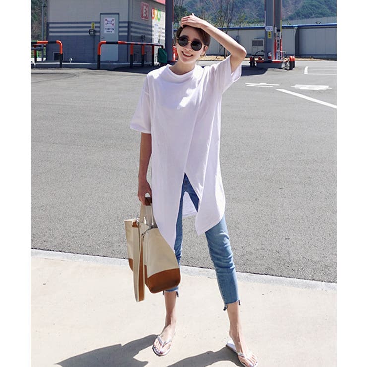 Mayblueユニークカットロングt 韓国 韓国ファッション 品番 Nwiw 3rd Spring サードスプリング のレディースファッション通販 Shoplist ショップリスト