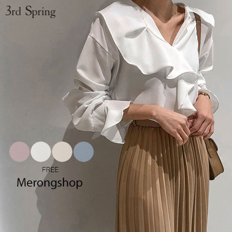 Merongshop貴族フリルブラウス韓国 韓国ファッション トップス 品番 Nwiw 3rd Spring サードスプリング のレディースファッション通販 Shoplist ショップリスト