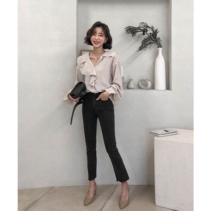 Merongshop貴族フリルブラウス韓国 韓国ファッション トップス 品番 Nwiw 3rd Spring サードスプリング のレディースファッション通販 Shoplist ショップリスト