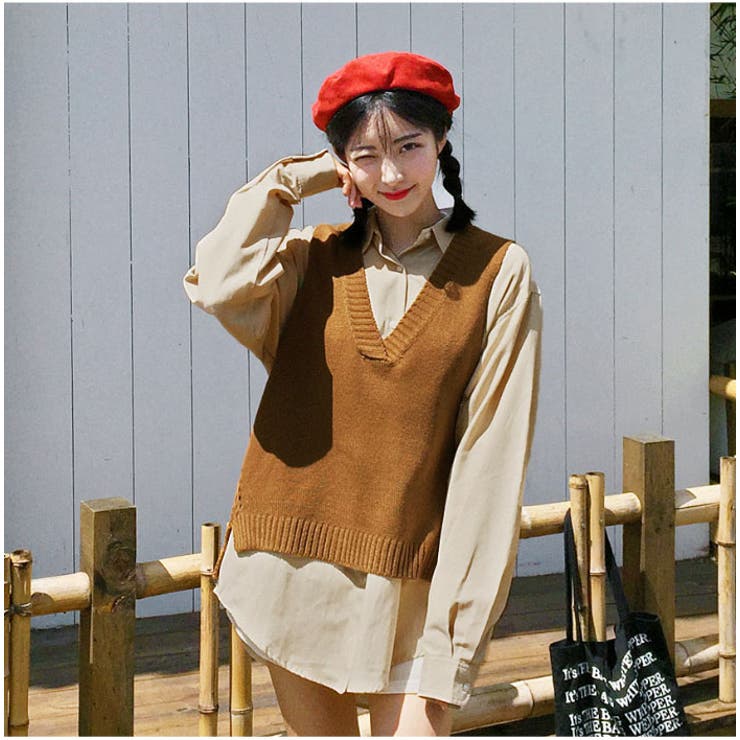 MERONGSHOPミリタリーリブベレー帽 韓国 韓国ファッション