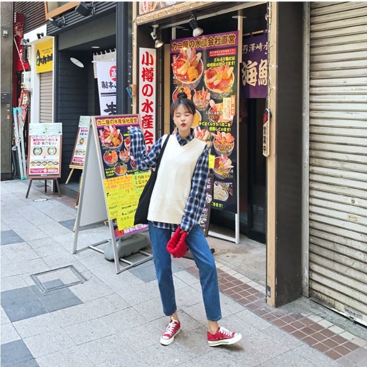Merongshop古着風チェックシャツ 韓国 韓国ファッション 品番 Nwiw 3rd Spring サードスプリング のレディースファッション通販 Shoplist ショップリスト