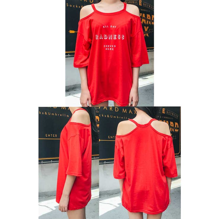 MERONGSHOPALL DAY オフショルTシャツ[品番：NWIW0001733]｜3rd