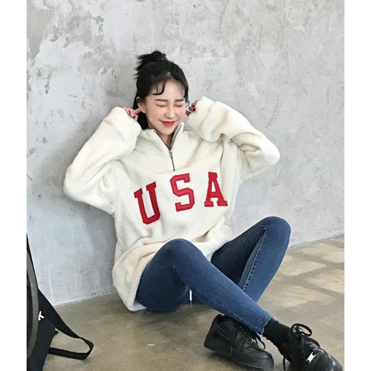 MERONGSHOPUSAもこもこアノラックパーカー 韓国 韓国