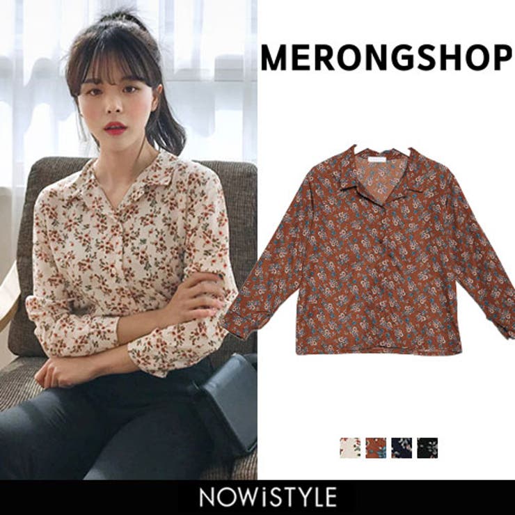 Merongshopアンティークフラワーブラウス 韓国 韓国ファッション 品番 Nwiw 3rd Spring サードスプリング の レディースファッション通販 Shoplist ショップリスト