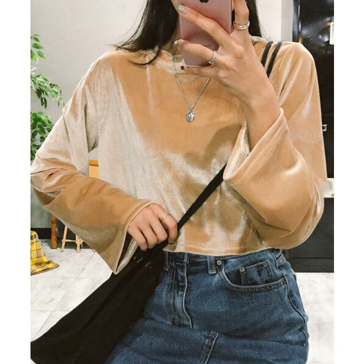 Merongshopベロアクロップドtシャツ韓国 韓国ファッション トップス 品番 Nwiw 3rd Spring サードスプリング のレディースファッション通販 Shoplist ショップリスト