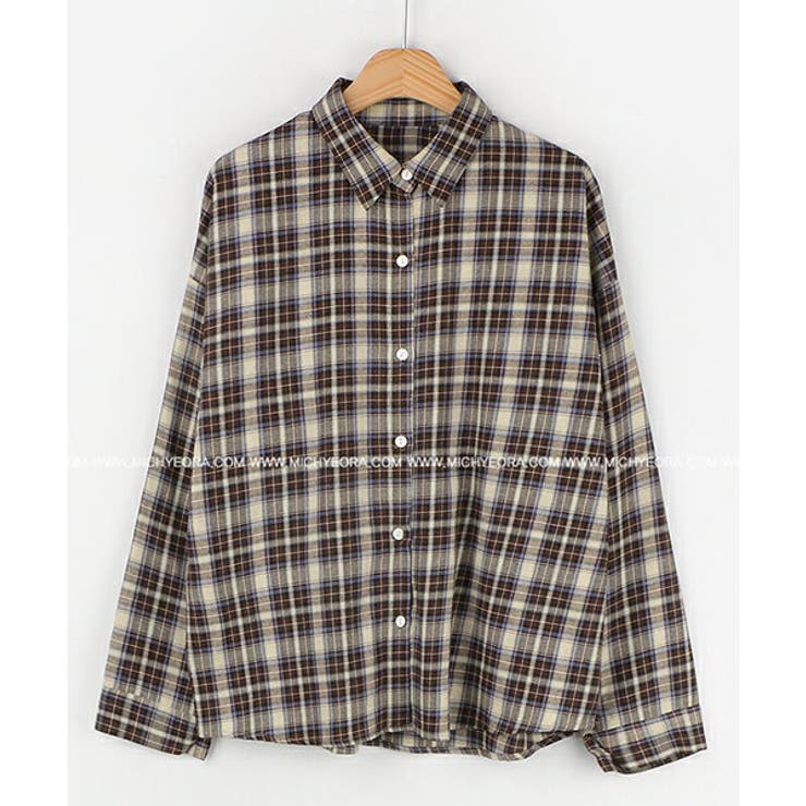 ◇新品◇[be with M] Misayo カラフルチェックシャツ モノトーン