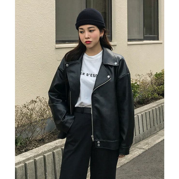 MICHYEORAライダースJK韓国韓国ファッション ジャケット