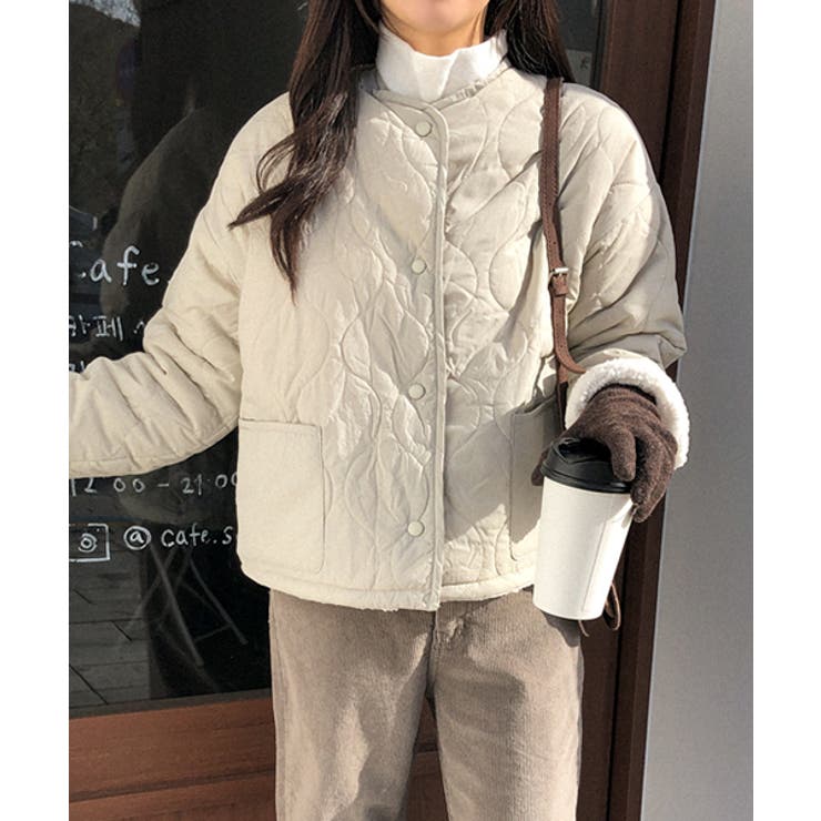 MICHYEORA裏ボアキルティングジャケット韓国 韓国ファッション ジャケット
