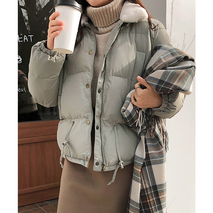 MICHYEORAファー襟ジャンパー韓国韓国ファッション ダウンジャケット