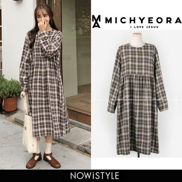 Michyeoraハニーチェックマキシワンピース韓国韓国ファッション ワンピース 品番 Nwiw 3rd Spring サードスプリング のレディースファッション通販 Shoplist ショップリスト