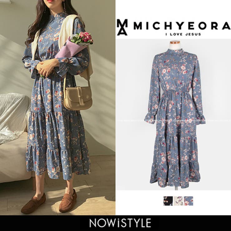 Michyeora花柄ハイネックワンピース韓国 韓国ファッション ワンピース 品番 Nwiw 3rd Spring サードスプリング のレディースファッション通販 Shoplist ショップリスト
