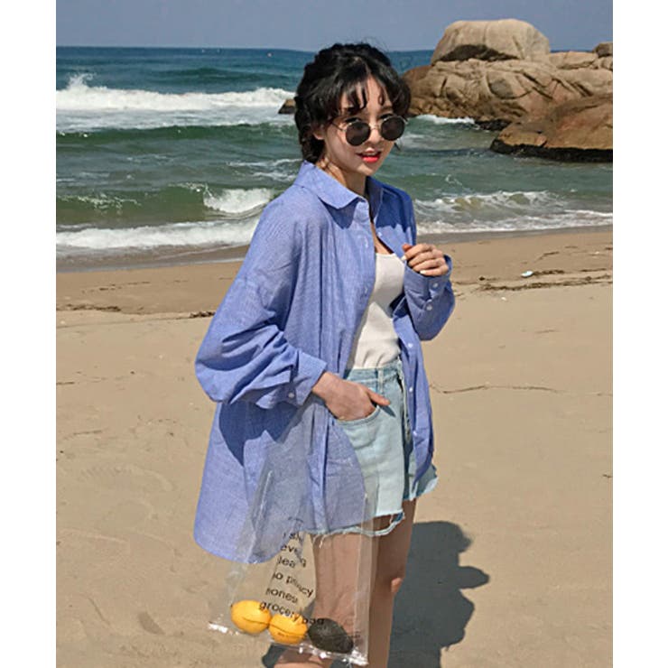 MICHYEORAビッグサイズコットンシャツ韓国 韓国ファッション