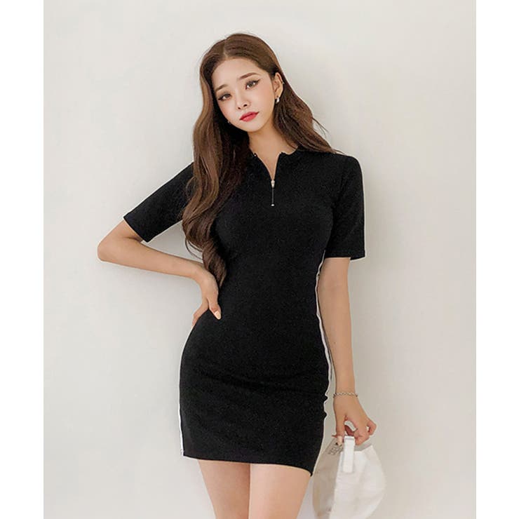 Michyeoraサイドラインフィットワンピース韓国 韓国ファッション ワンピース 品番 Nwiw 3rd Spring サードスプリング のレディースファッション通販 Shoplist ショップリスト