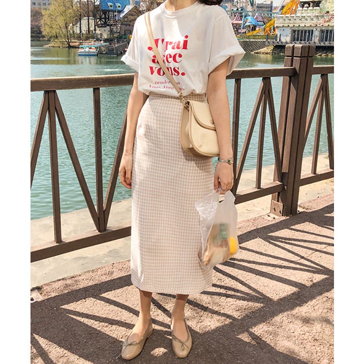 Michyeora赤ロゴｔシャツ韓国 韓国ファッション トップス 品番 Nwiw 3rd Spring サードスプリング のレディースファッション通販 Shoplist ショップリスト