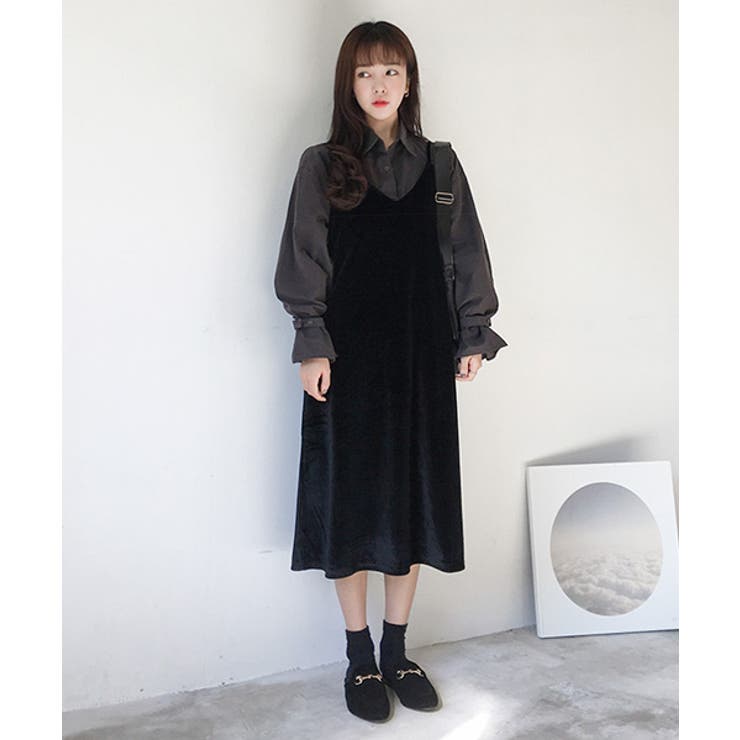 Michyeoraベルベットロングワンピース 韓国 韓国ファッション 品番 Nwiw 3rd Spring サードスプリング のレディースファッション通販 Shoplist ショップリスト