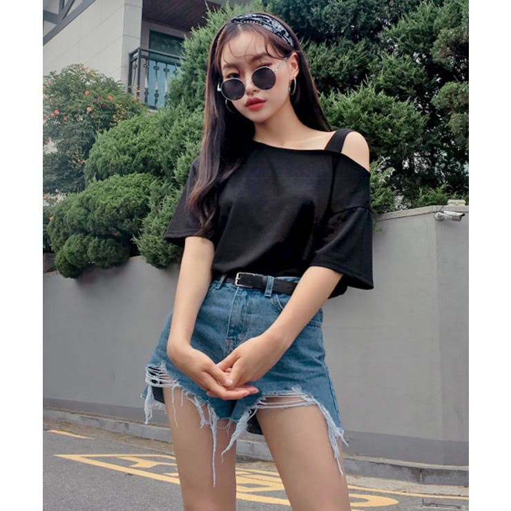 BOHEMIAN SEOUL BOHEMSO ワンショルダー シャツ トップス ストリート