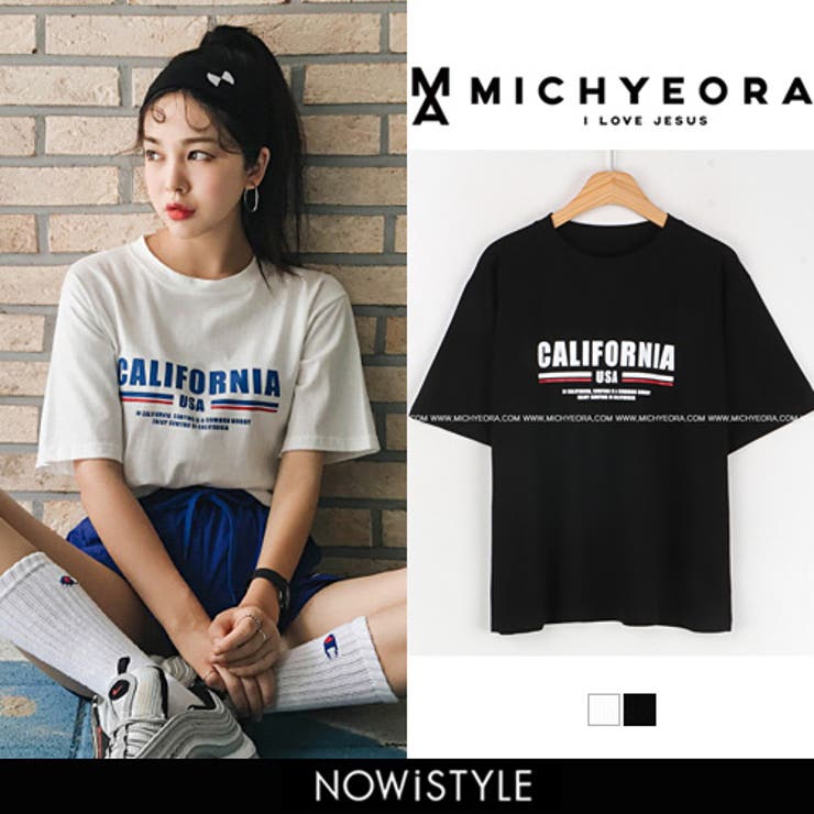 Michyeoraカリフォルニアtシャツ韓国 韓国ファッション トップス 品番 Nwiw 3rd Spring サードスプリング の レディースファッション通販 Shoplist ショップリスト
