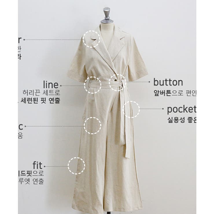 Naning9リネンジャンプスーツ 韓国 韓国ファッション 品番 Nwiw 3rd Spring サードスプリング のレディースファッション通販 Shoplist ショップリスト