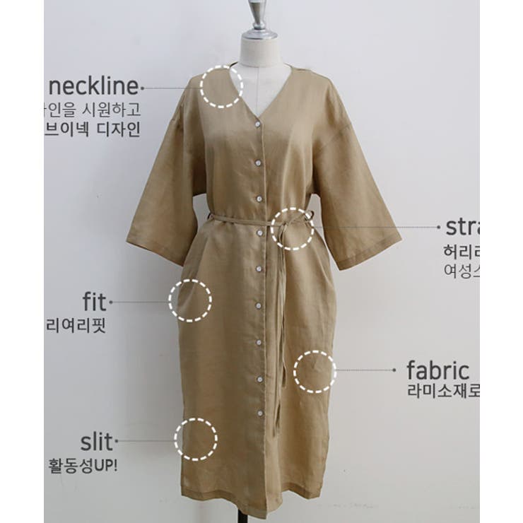 Naning9フロントボタンワンピース韓国 韓国ファッション ロングワンピース 品番 Nwiw 3rd Spring サードスプリング のレディースファッション通販 Shoplist ショップリスト