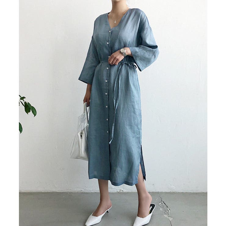 Naning9フロントボタンワンピース韓国 韓国ファッション ロングワンピース 品番 Nwiw 3rd Spring サードスプリング のレディースファッション通販 Shoplist ショップリスト