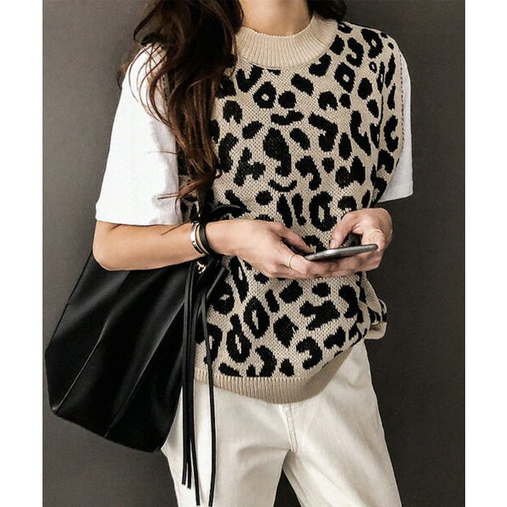 Naning9レオパード柄ニットベスト 韓国 韓国ファッション 品番 Nwiw 3rd Spring サードスプリング のレディースファッション通販 Shoplist ショップリスト
