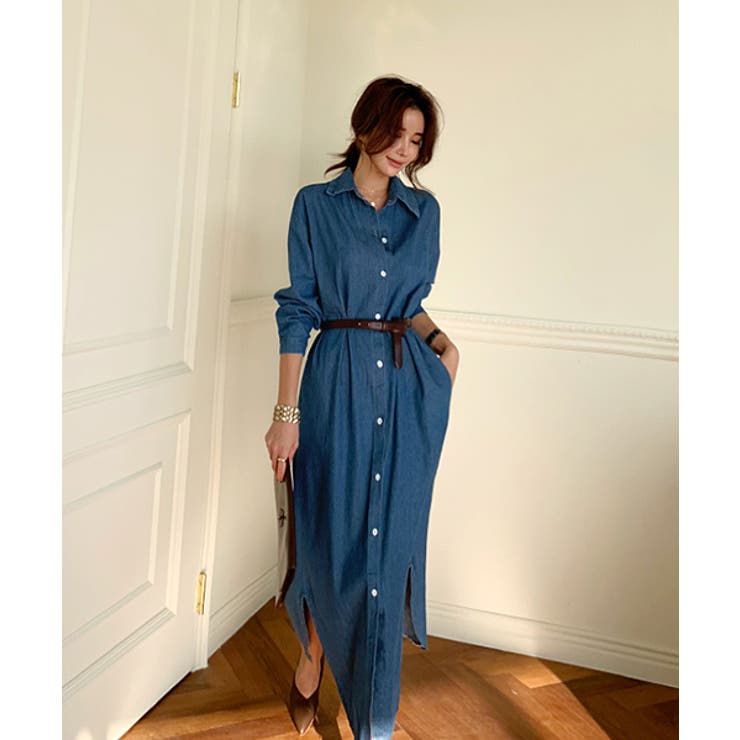 Naning9デニムシャツロングワンピース韓国 韓国ファッション ロングワンピース 品番 Nwiw 3rd Spring サードスプリング のレディースファッション通販 Shoplist ショップリスト