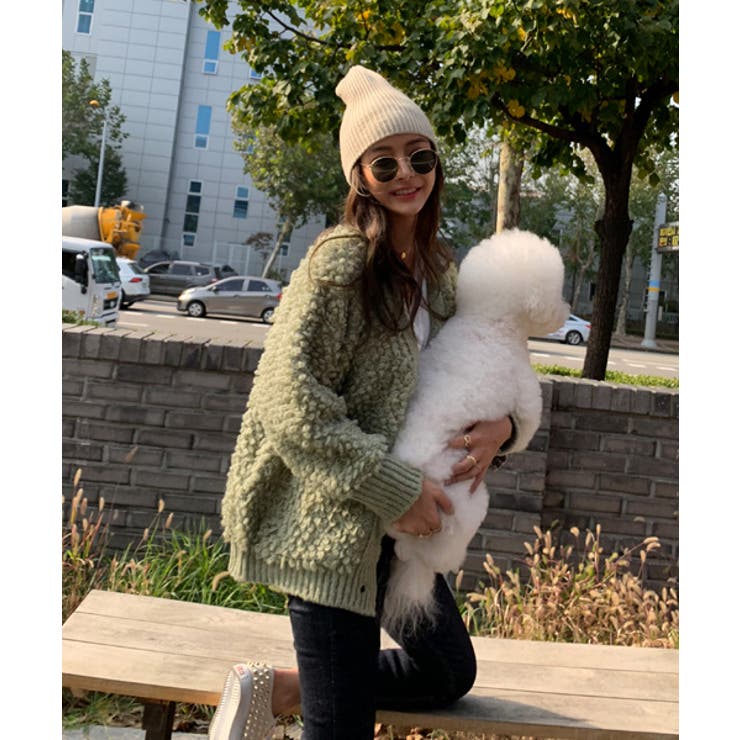 NOID.　動物　カーディガン f7c7f4870ab72bce31656ffb4b17a1