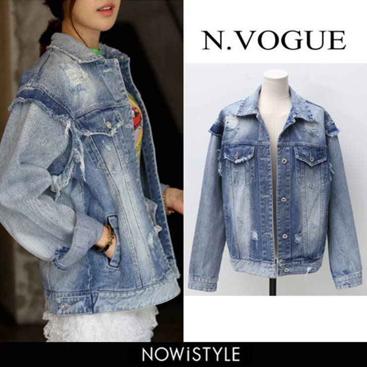 N Vogueダメージデニムジャケット韓国 韓国ファッション 品番 Nwiw 3rd Spring サードスプリング のレディースファッション通販 Shoplist ショップリスト