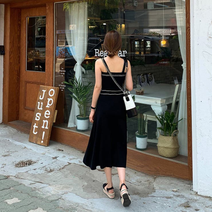 N Vogue配色ステッチワンピース韓国 韓国ファッション 品番 Nwiw 3rd Spring サードスプリング のレディースファッション通販 Shoplist ショップリスト