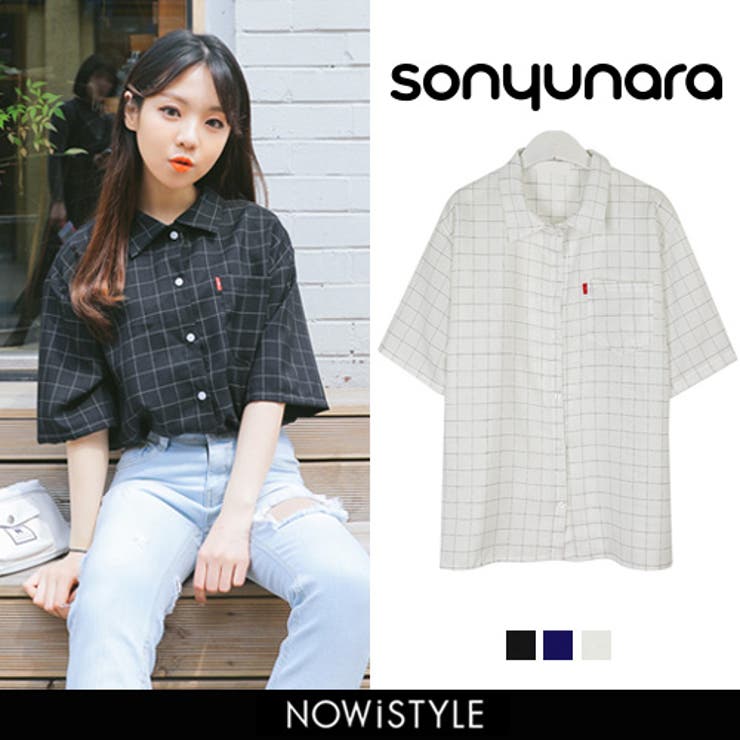 Sonyunara半袖チェックシャツ 韓国 韓国ファッション 品番 Nwiw 3rd Spring サードスプリング のレディース ファッション通販 Shoplist ショップリスト
