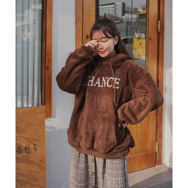 SONYUNARACHANCEボアフーディ韓国 韓国ファッション ボア