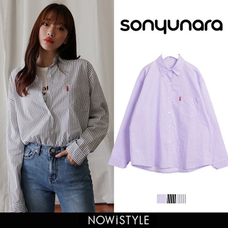 Sonyunara今日のストライプシャツ韓国 韓国ファッション ストライプシャツ 品番 Nwiw 3rd Spring サードスプリング のレディースファッション通販 Shoplist ショップリスト
