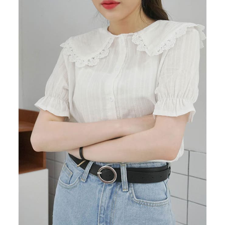 【美品】　ORR 韓国 ブラウス ブラウス 韓国 ORR(オル) - 海外通販のBUYMA