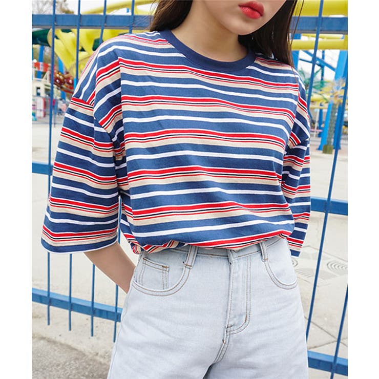 SONYUNARAマルチストライプTシャツ韓国 韓国ファッション ボーダー[品番：NWIW0005899]｜3rd Spring（サード