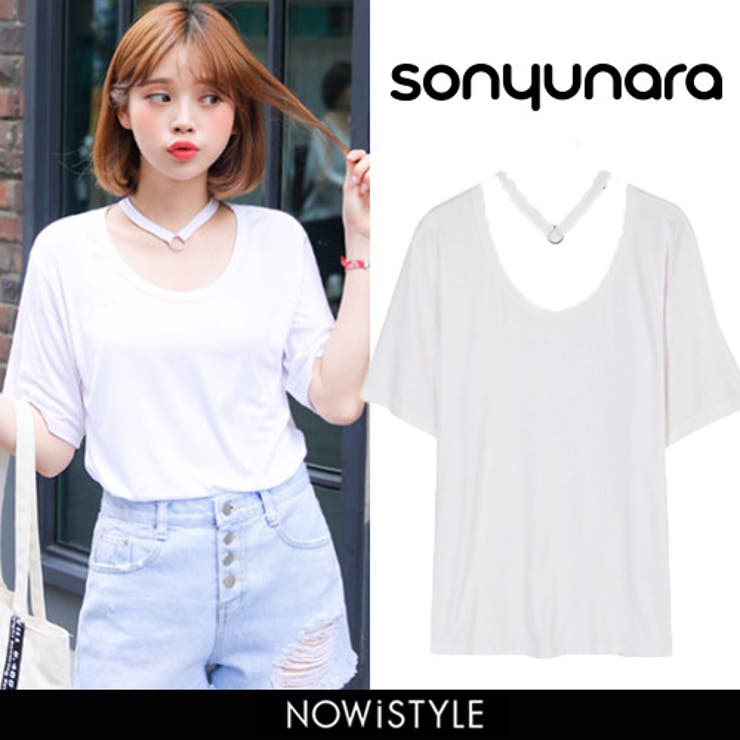 Sonyunaraメモリーチョーカーtシャツ 韓国 韓国ファッション 品番 Nwiw 3rd Spring サードスプリング のレディースファッション通販 Shoplist ショップリスト