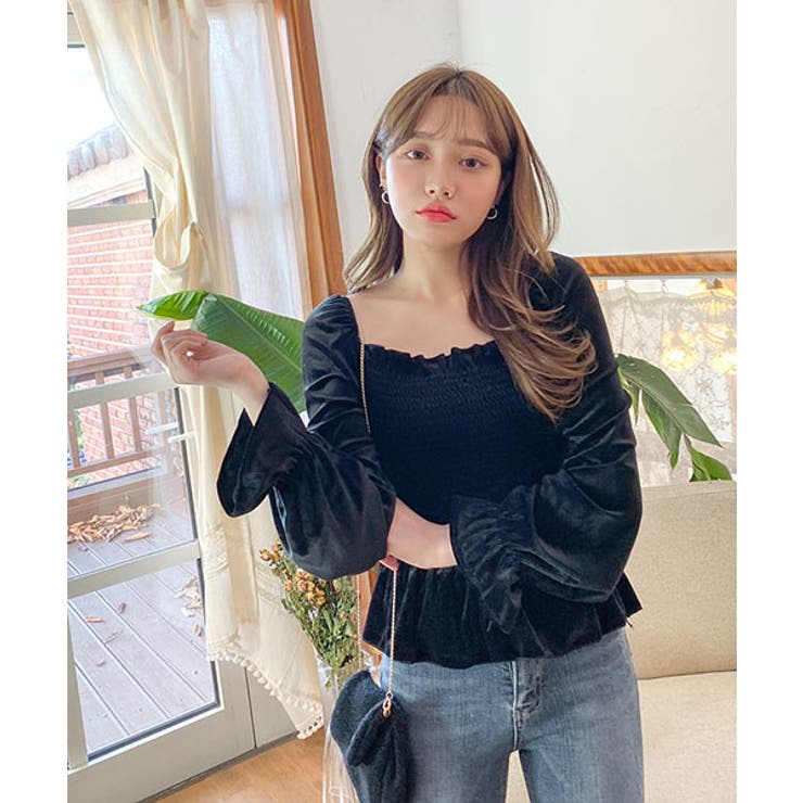 Sonyunaraロコベルベットブラウス韓国韓国ファッション 冬 年末 品番 Nwiw 3rd Spring サードスプリング のレディースファッション通販 Shoplist ショップリスト