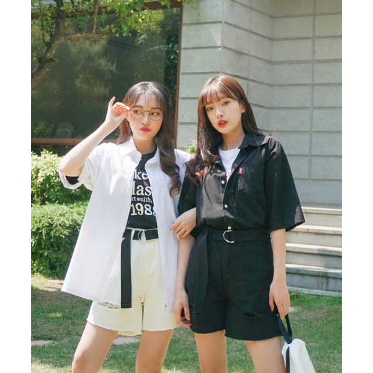 Sonyunaraボーイッシュ半袖シャツ韓国 韓国ファッション 半袖シャツ 品番 Nwiw 3rd Spring サードスプリング のレディースファッション通販 Shoplist ショップリスト