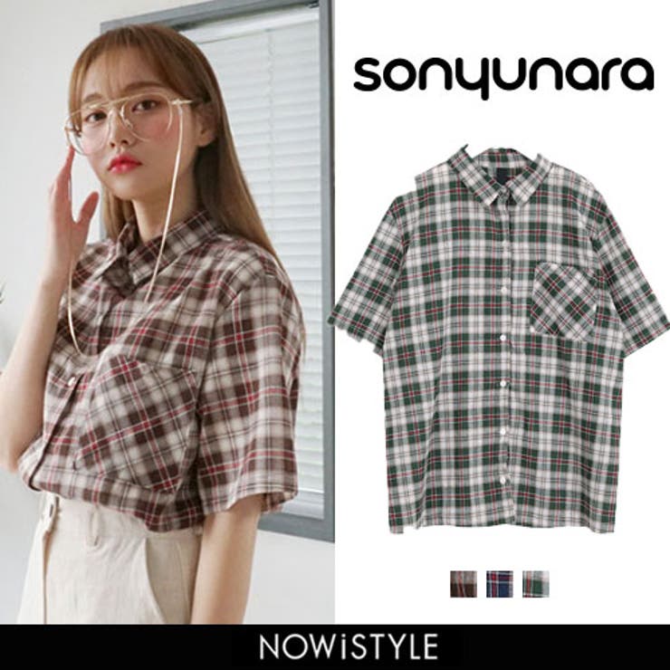 Sonyunaraメンズライクチェックシャツ韓国 韓国ファッション チェックシャツ 品番 Nwiw 3rd Spring サードスプリング のレディースファッション通販 Shoplist ショップリスト